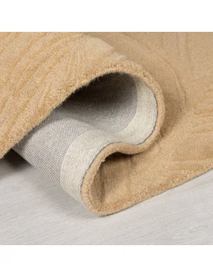 Dywan Wełniany Solace Lino Leaf Stone – zbliżenie na teksturę – idealny do: na korytarz