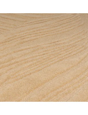 Dywan Wełniany Solace Lino Leaf Stone – detal krawędzi dywanu