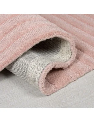 Dywan Wełniany Solace Zen Garden Blush – zbliżenie na teksturę – idealny do: na korytarz