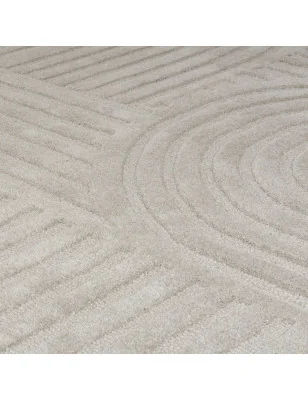 Dywan Wełniany Solace Zen Garden Szary – detal krawędzi dywanu