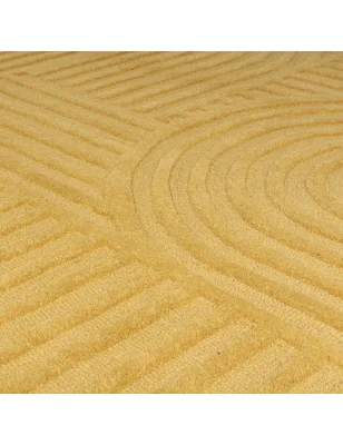 Dywan Wełniany Solace Zen Garden Ochre – detal krawędzi dywanu