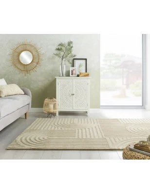 Dywan Wełniany Solace Zen Garden Natural – aranżacja w salonie