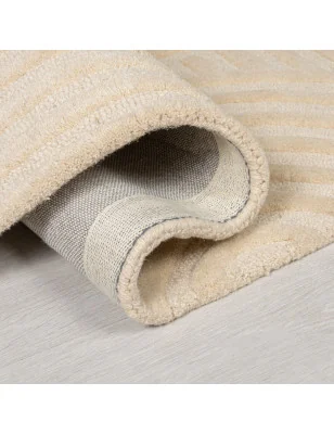 Dywan Wełniany Solace Zen Garden Natural – zbliżenie na teksturę – idealny do: na korytarz