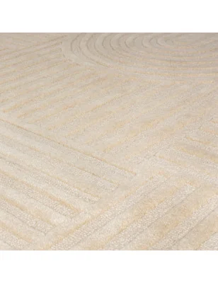 Dywan Wełniany Solace Zen Garden Natural – ułożony na podłodze – pasuje do: na korytarz