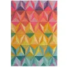 Dywan Wełniany illusion Reverie Wielokolorowy – widok ogólny – wzór geometryczny
