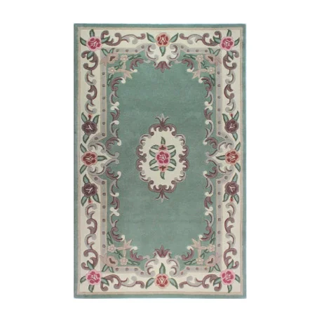 Dywan Wełniany Lotus Premium Aubusson Zielony – widok ogólny