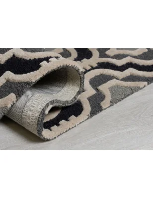 Dywan Wełniany Moorish Amira Szary – widok z góry