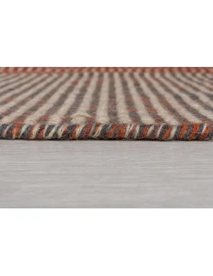 Chodnik Wełniany Gotowy Anu Runner Rust Wielokolorowy – aranżacja w salonie