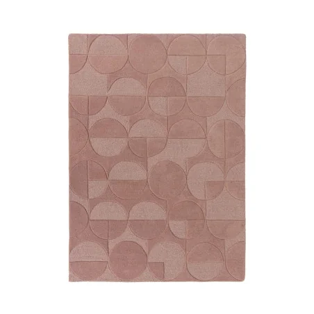 Dywan Wełniany Moderno Gigi Blush Różowy – widok ogólny – wzór geometryczny