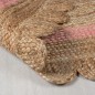 Dywan Z Juty Grace Jute Natural/Różowy