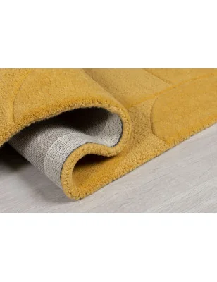 Dywan Wełniany Moderno Gigi Ochre – zbliżenie na teksturę – idealny do: do przedpokoju