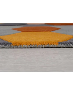 Dywan Wełniany Moderno Munro Rust Wielokolorowy – widok z góry