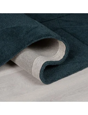 Dywan Wełniany Moderno Shard Teal – aranżacja w salonie