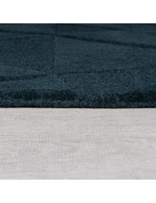 Dywan Wełniany Moderno Shard Teal – widok z góry