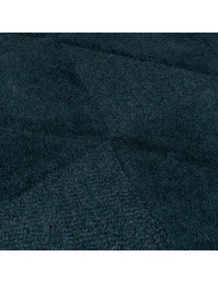 Dywan Wełniany Moderno Shard Teal – detal krawędzi dywanu