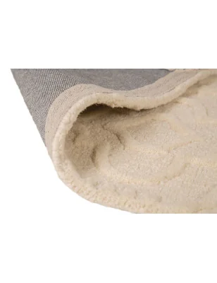 Dywan Wełniany Moorish Marrakech Kremowy – zbliżenie na teksturę – idealny do: do przedpokoju