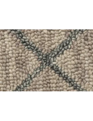 Dywan Wełniany Nappe Diego Szary – detal krawędzi dywanu