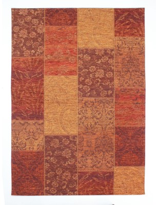 Dywan Bawełniany Manhattan Patchwork Chenille Terracotta