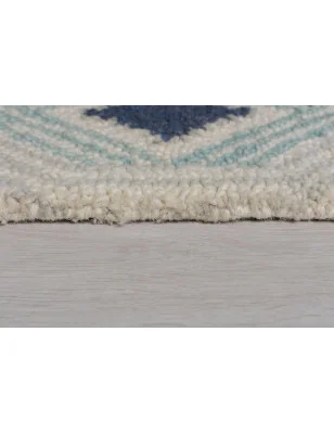 Dywan Wełniany Nappe Marco Niebieski – widok z góry