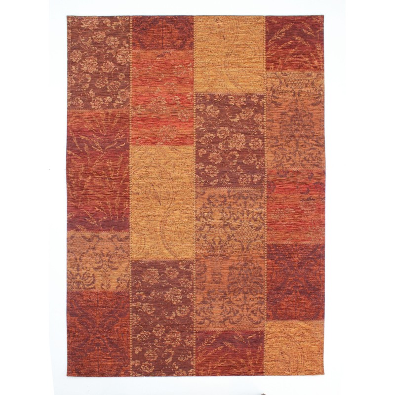 Dywan Bawełniany Manhattan Patchwork Chenille Terracotta