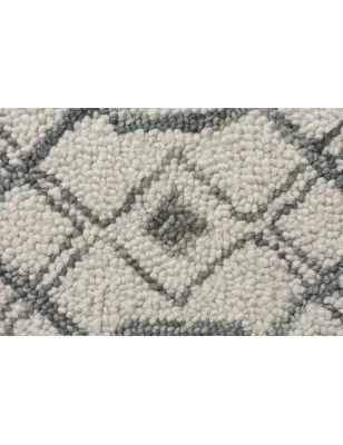 Dywan Wełniany Nappe Pietro Szary – detal krawędzi dywanu