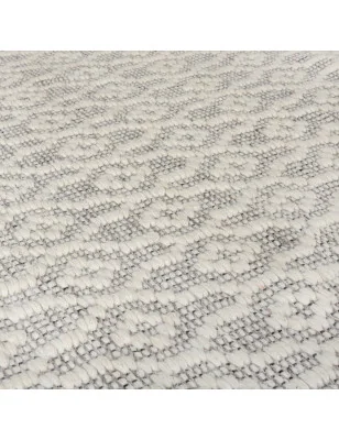 Dywan Wełniany Nur Wool Dream Szary/ivory – detal krawędzi dywanu