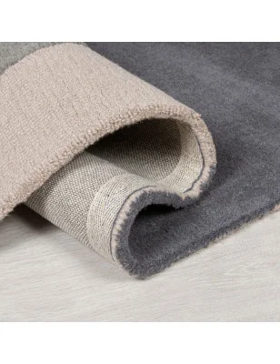 Dywan Wełniany Radiance Glow Szary – zbliżenie na teksturę – idealny do: do przedpokoju