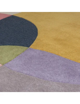 Dywan Wełniany Radiance Glow Wielokolorowy – detal krawędzi dywanu