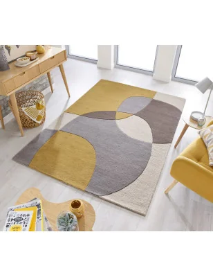 Dywan Wełniany Radiance Glow Ochre – aranżacja w salonie