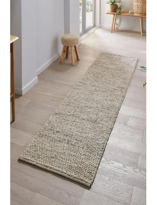 Dywan Wełniany Minerals Jasny Szary – aranżacja w salonie