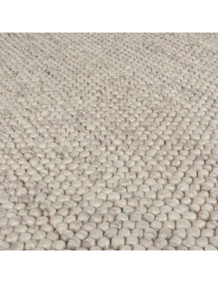 Dywan Wełniany Minerals Jasny Szary – ułożony na podłodze – pasuje do: do przedpokoju