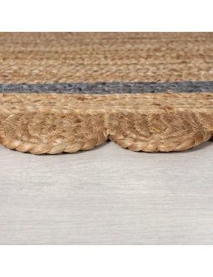 Dywan Z Juty Grace Jute Natural/Szary – aranżacja w salonie