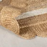Dywan Z Juty Grace Jute Natural/Biały – zbliżenie na teksturę