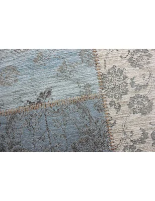 Dywan Bawełniany Manhattan Patchwork Chenille Duck Egg – widok z góry