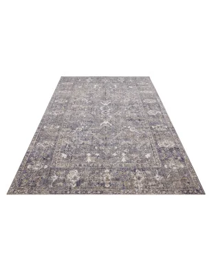 Dywan Do Prania Klasyczny Cairo 105588 Kremowy Niebieski – aranżacja w salonie