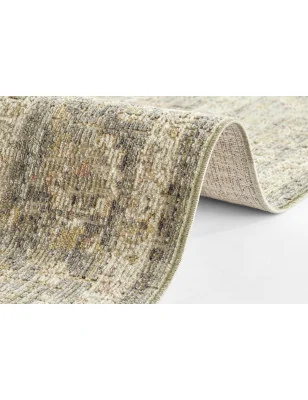 Dywan Do Prania Klasyczny Cairo 105592 Czarny Kremowy – zbliżenie na teksturę – idealny do: na korytarz