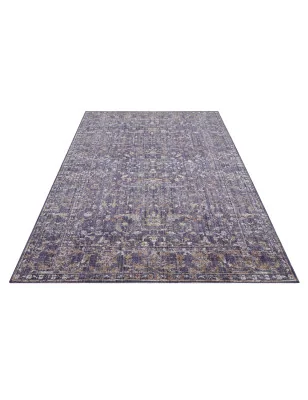 Dywan Do Prania Klasyczny Cairo 105593 Szary Wielokolowory Czerwony – widok z góry