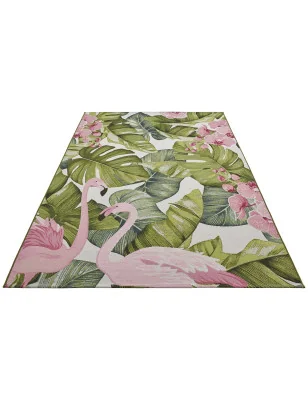 Dywan Zewnętrzny Tarasowy Ogrodowy Flair 105614 Wielokolowory Czerwony – aranżacja w salonie