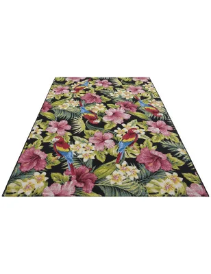 Dywan Zewnętrzny Tarasowy Ogrodowy Flair 105619 Wielokolowory Czerwony – aranżacja w salonie