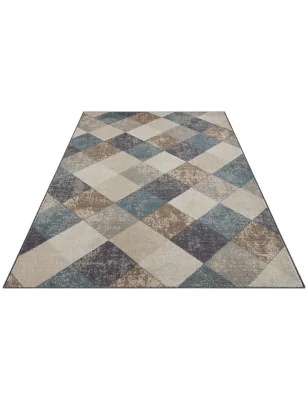 Dywan Nowoczesny Terrain 105598 Kremowy – aranżacja w salonie