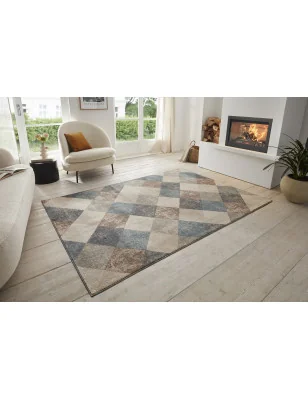 Dywan Nowoczesny Terrain 105598 Kremowy – detal krawędzi dywanu