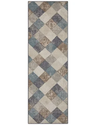 Dywan Nowoczesny Terrain 105598 Kremowy – ułożony na podłodze – pasuje do: na korytarz