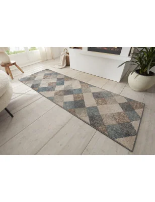 Dywan Nowoczesny Terrain 105598 Kremowy – nowoczesny design z bliska – styl geometryczny