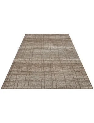 Dywan Nowoczesny Terrain 105599 Kremowy Beżowy – aranżacja w salonie