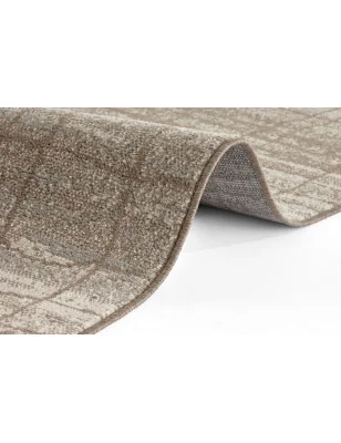 Dywan Nowoczesny Terrain 105599 Kremowy Beżowy – zbliżenie na teksturę – idealny do: na korytarz