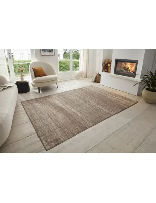 Dywan Nowoczesny Terrain 105599 Kremowy Beżowy – detal krawędzi dywanu