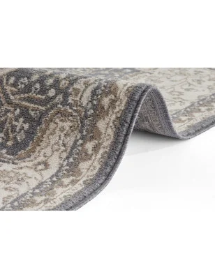 Dywan Klasyczny Terrain 105607 Czarny Brązowy – zbliżenie na teksturę – idealny do: na korytarz