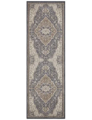 Dywan Klasyczny Terrain 105607 Czarny Brązowy – ułożony na podłodze – pasuje do: na korytarz