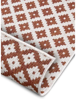 Dywan Dwustronny / Zewnętrzny Twin 105464 Cayenne – nowoczesny design z bliska – styl skandynawski