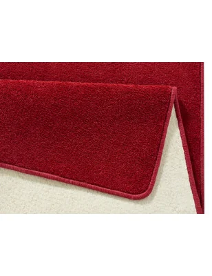 Dywaniki Do Sypialni Jednokolorowy Fancy 103012 Czerwony – zbliżenie na teksturę – idealny do: do sypialni